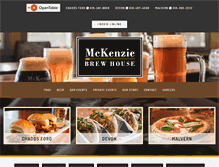 Tablet Screenshot of mckenziebrewhouse.com